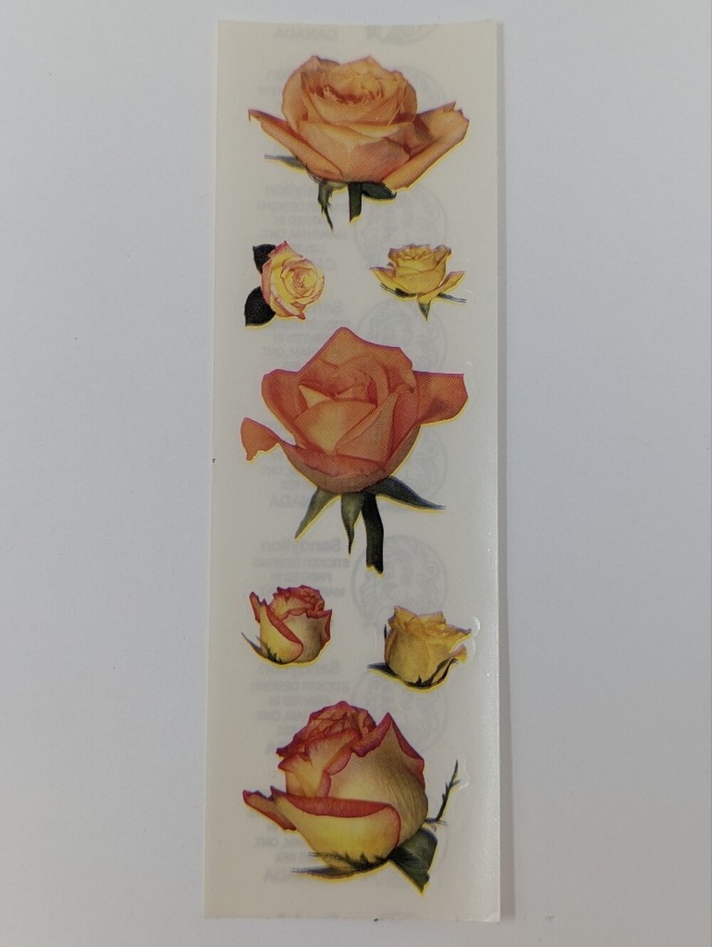 Sandylion Stickers Pink Roses Flowers Vintage